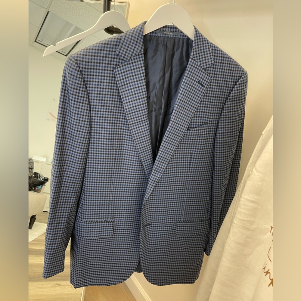 ERMENEGILDO ZEGNA FOR RICHARD GREENWICH WOOL BLAZER TOP 50R
